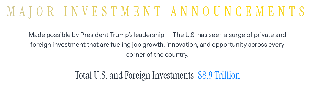 The White House Claims That Donald Trump’s Trillions in Investment Figure is Off by Half